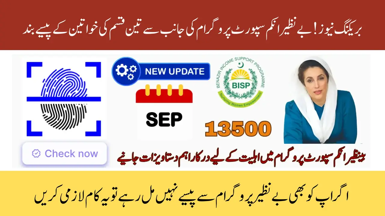BISP 8171 September 2025 Update Removals 3 Types of Women Know Full Details Here
