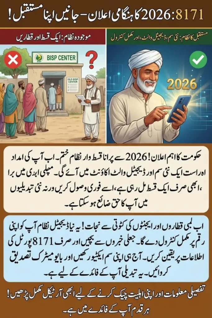 BISP 8171 Payment Location 2026 Check and Collect Your Installment Before System Change