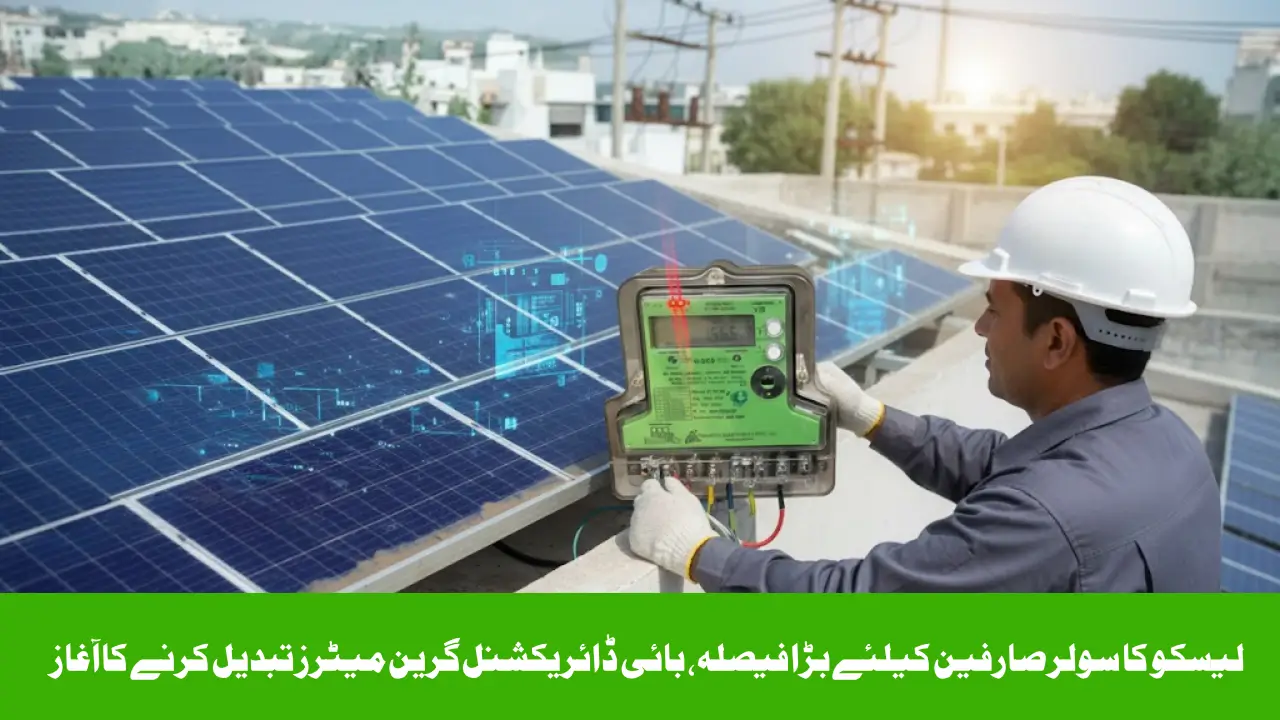 LESCO Announces Major Step for Solar Consumers — Bi-Directional Green Meters to Be Replaced