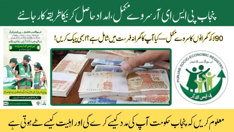 Punjab PSER Survey Completed – Here’s How You Can Get Government Assistance (Full Guide for Pakistani Citizens)