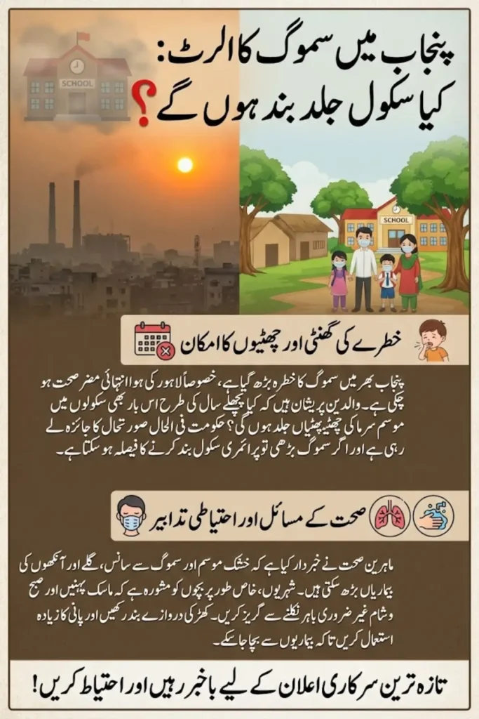 Punjab Schools Closure Update: Smog Alert Raises Concerns Over Early Winter Holidays 2026