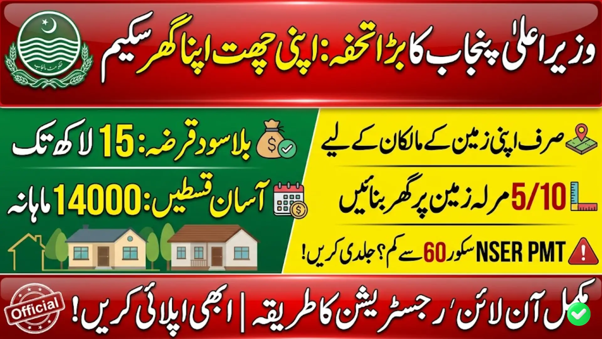 Apni Chhat Apna Ghar Scheme Complete Application Method and Zero Markup Loan Details for Punjab Residents