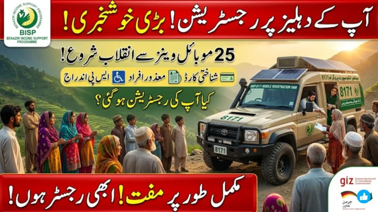 BISP 8171 Mobile Registration Vans: How 25 MRVs Are Bringing Social Protection Door-to-Door in Remote Pakistan