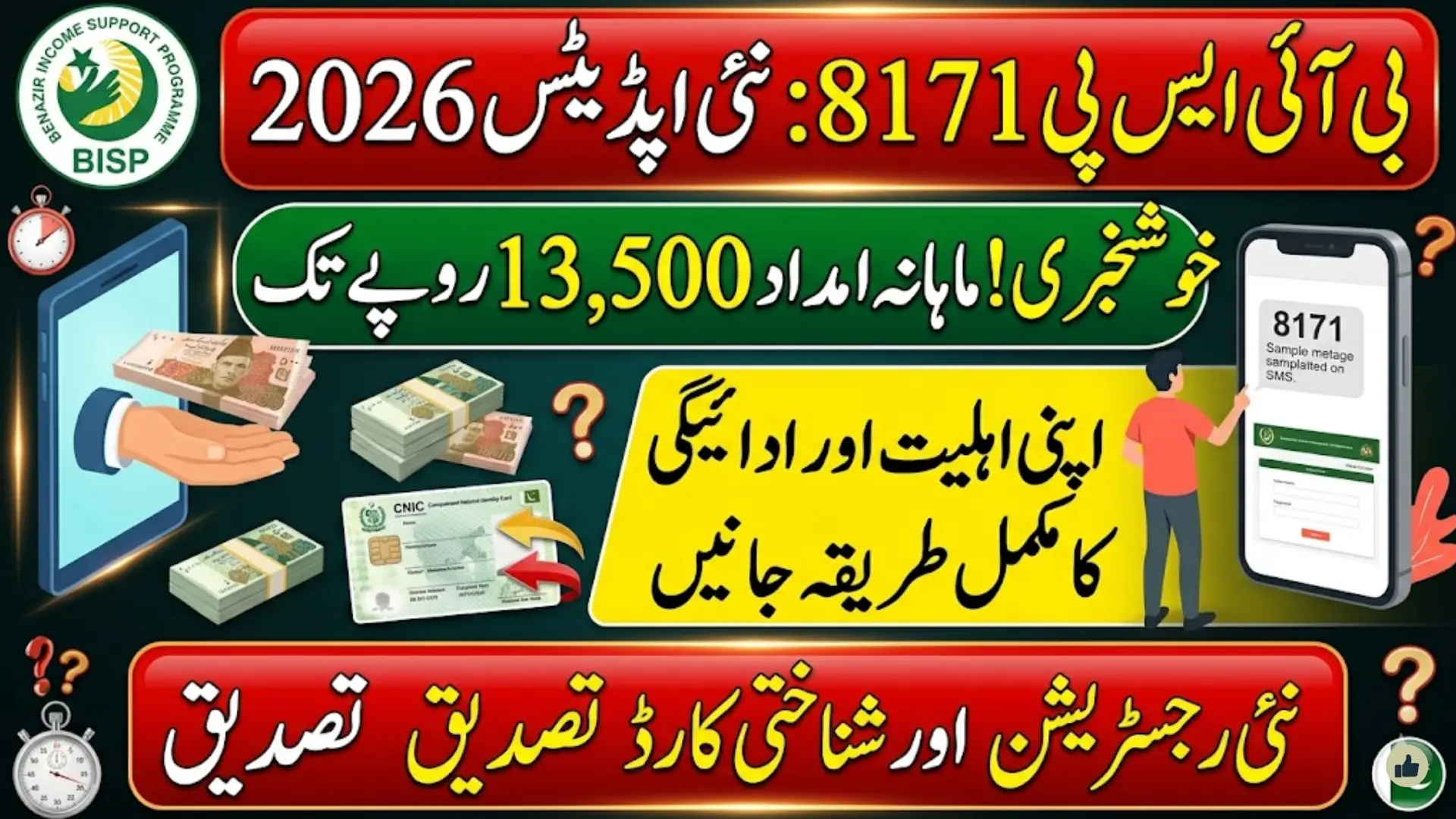 BISP 8171 Online Portal 2026: Check CNIC Eligibility, Registration, and Payment Details