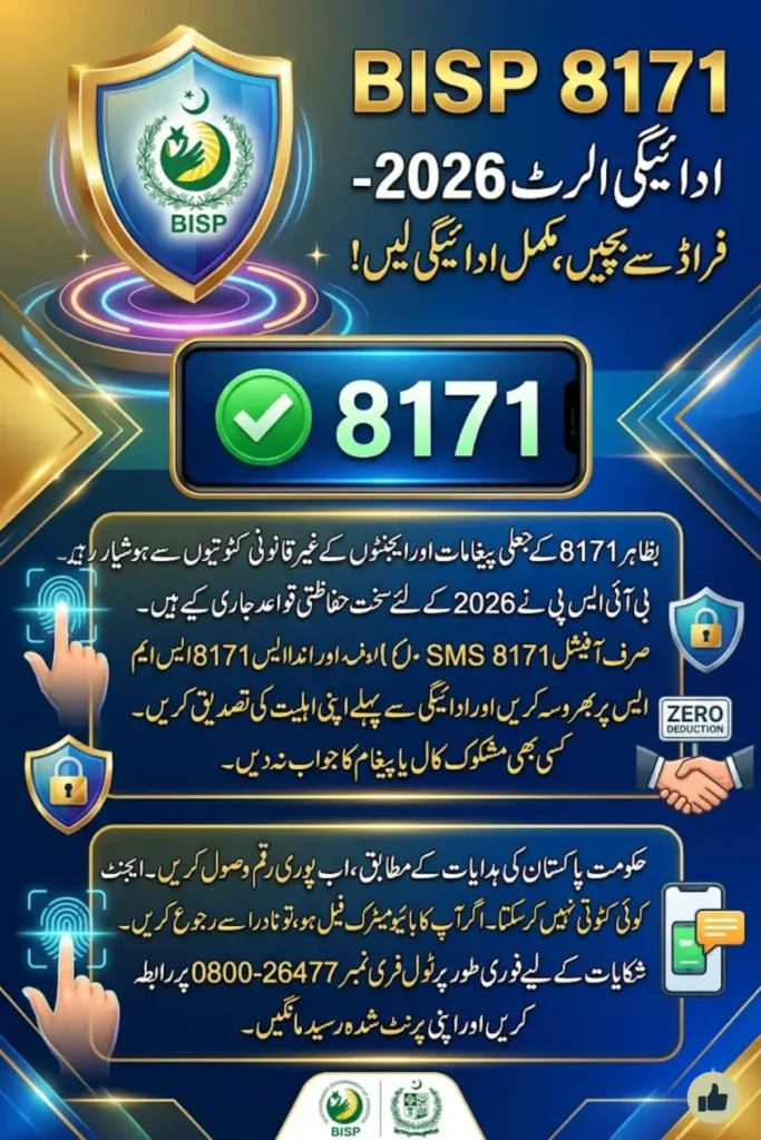 BISP 8171 Payment Alert 2026: Essential Safety Checklist Every Beneficiary Should Read Right Now
