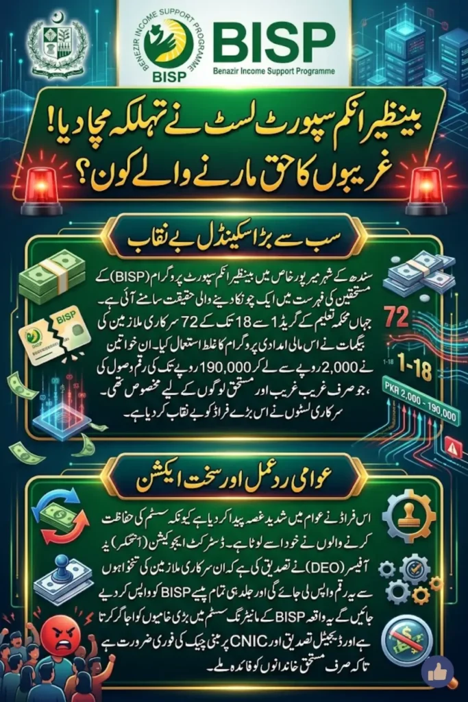 BISP Beneficiaries List Exposes Government Employees in Sindh | 2026 Update