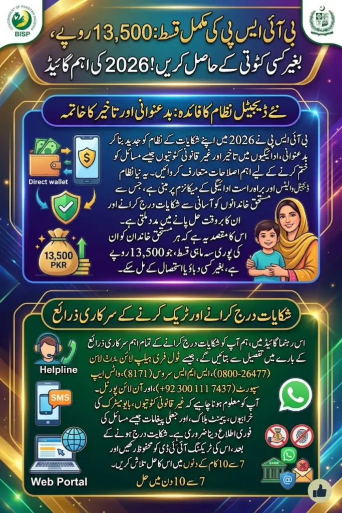 BISP Grievance Redressal System 2026: Complete Guide to Complaints, Helpline, and Digital Support