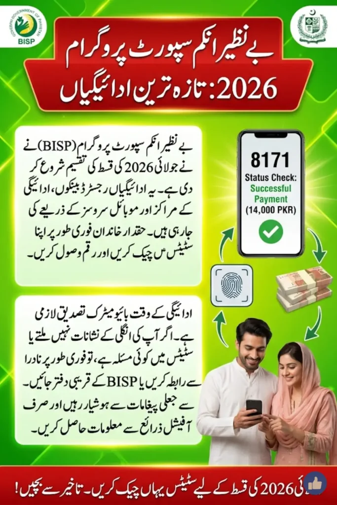 BISP May 2026 Payment Status Update CNIC Check, City‑Wise Schedule and Quick Fix Tips