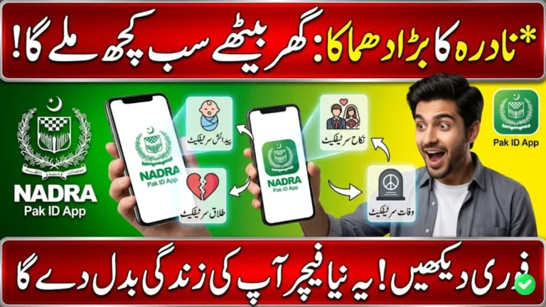 How the NADRA Pak ID App Lets Citizens Get Birth, Marriage, Divorce & Death Certificates from Home - Punjab Pilot Explained
