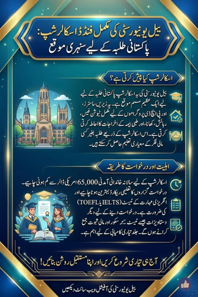 How to Secure a Fully Funded Scholarship at Yale University for Pakistani Students – Step-by-Step Guide