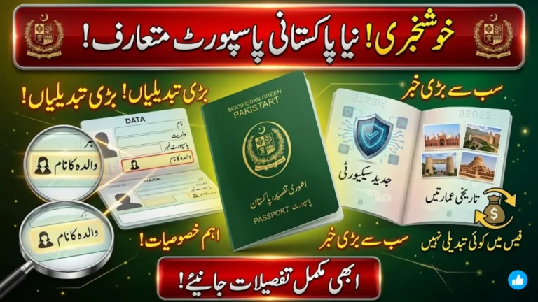 New Pakistani Passport Features - Mother’s Name Added, Security Upgrades & Exact Fee Guide