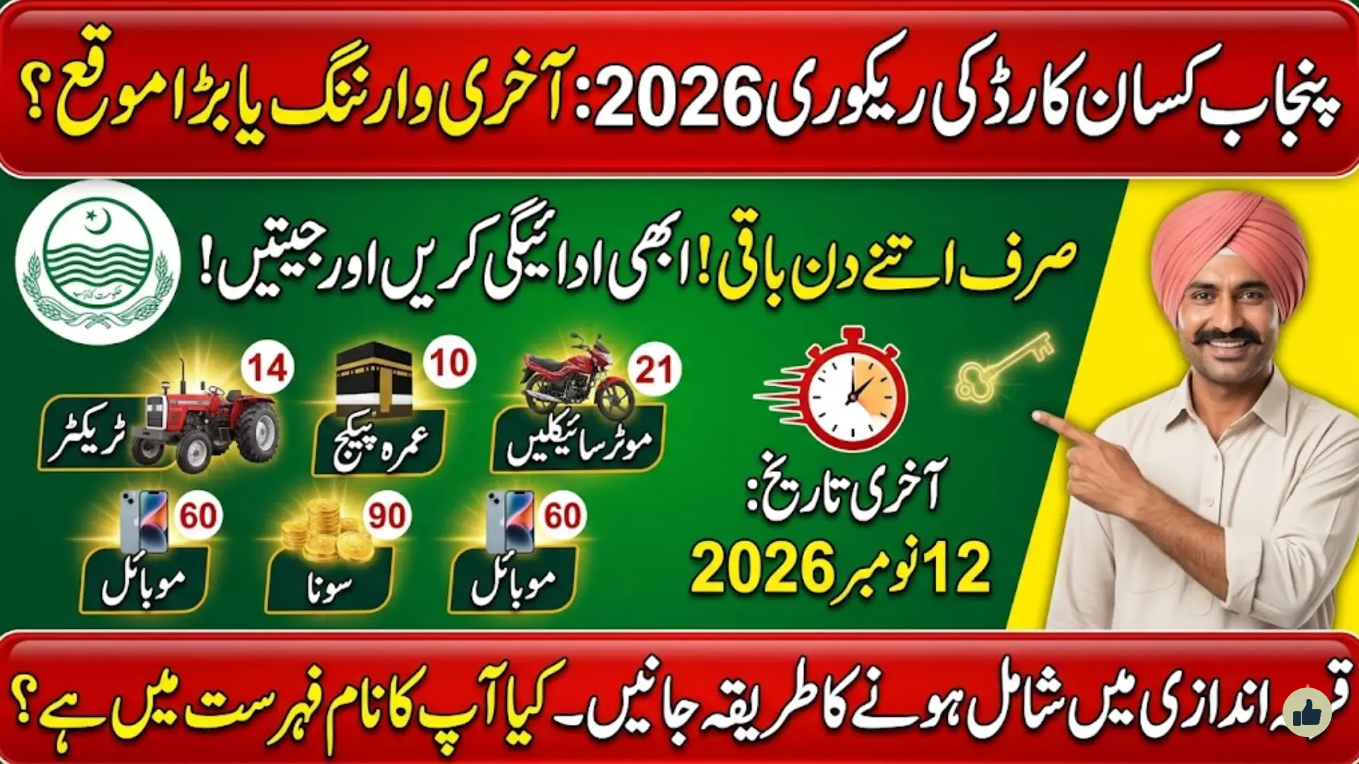 Punjab CM Announces Special Reward Package for Kisan Card Recovery 2026