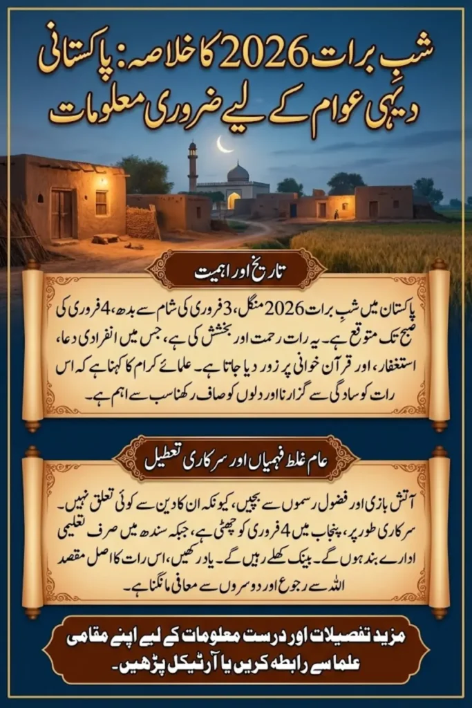 Shab-e-Barat 2026 in Pakistan: Date, Religious Importance, and Official Holiday Status Explained