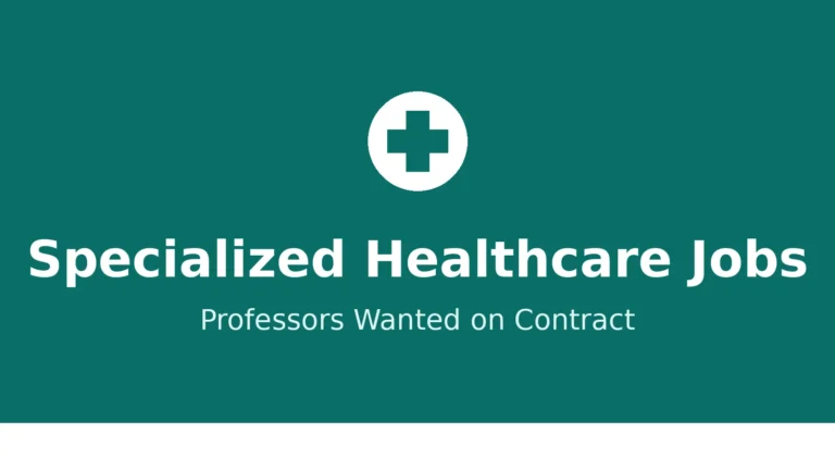 Specialized Healthcare Jobs