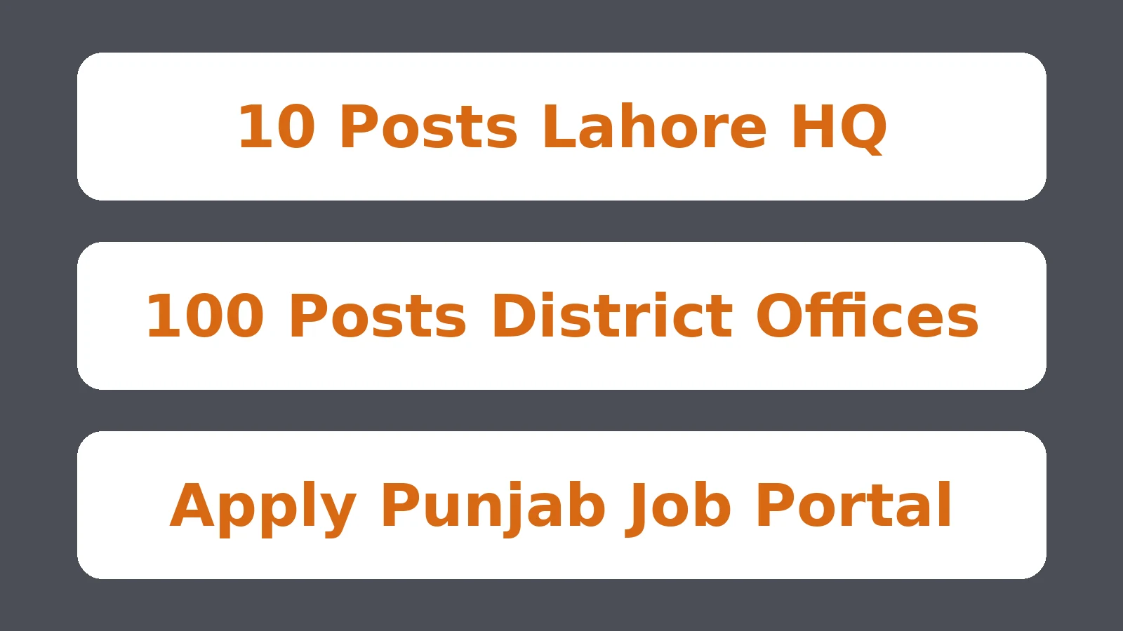 PERA Jobs headquarters and district posts